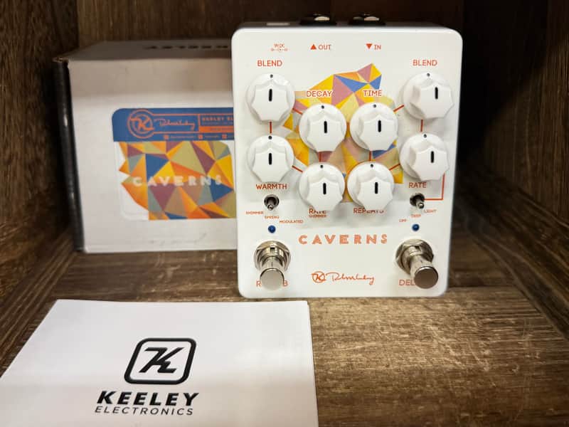 Keeley Caverns Reverb / Delay V2 With Box 2017 - Present - White image 1