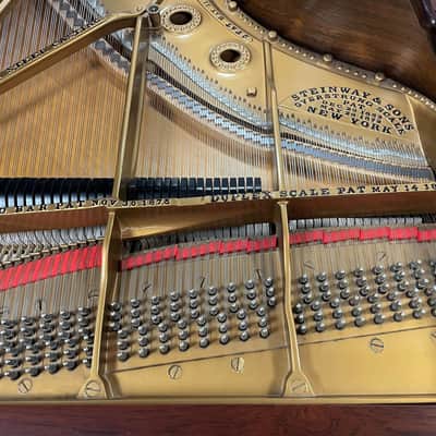 Steinway Model B 6'11" Grand Piano 1888 (Restored) - Satin Brazilian Rosewood image 15