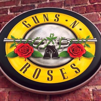 Immagine Guns N Roses, 22" Bass Drumhead, Resonate Head, Drum Display - 5