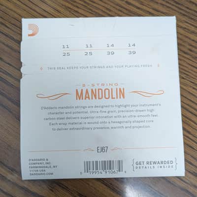 D'Addario EJ67 Nickel Mandolin Strings (.11 - .39) 2014 - 2020 - Standard image 2