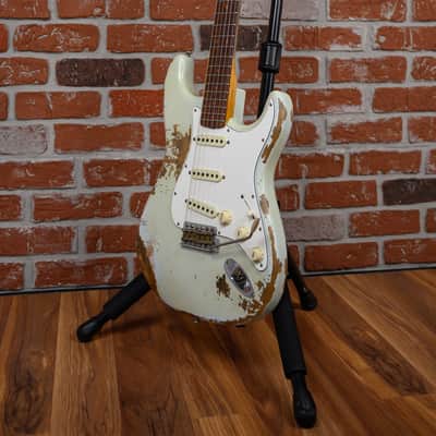 Fender Custom Shop 30th Anniversary 1960 Stratocaster Heavy Relic #56 Summer Event Limited Edition Super Faded Aged Sonic Blue 2017 w/OHSC image 5