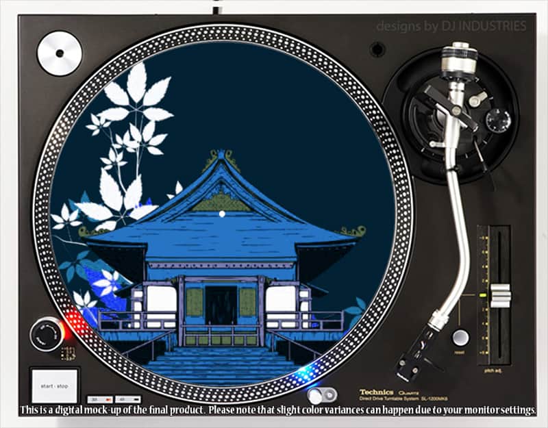 DJ Industries - Japanese Shrine - DJ slipmat for vinyl LP record player turntable image 1