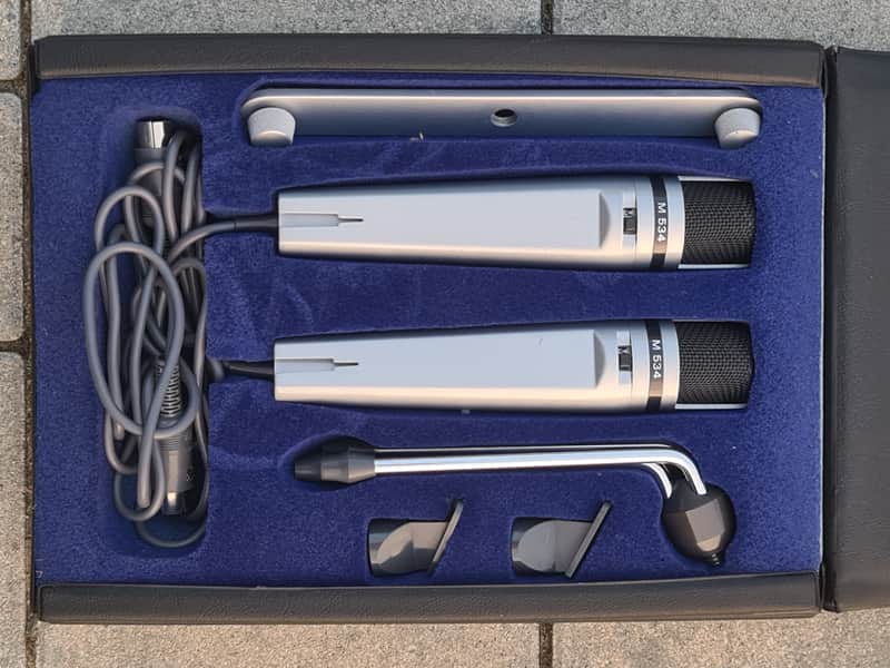Uher M534 M 534 microphone pair vintage microphones XLR image 1