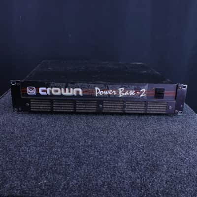 Crown Power Base 2 2-Channel Power Amplifier 1990s - Black image 1