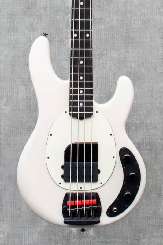 Music Man Tim Commerford StingRay Bass Passive Fight Night White image 1