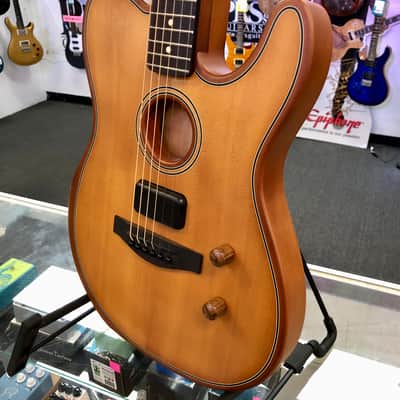 Fender Acoustasonic Standard Telecaster Acoustic Electric, Aged Natural image 4
