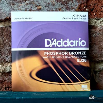 D'Addario Phosphor Bronze | (11-52) Custom Light Gauge Acoustic Guitar Strings