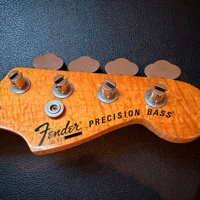 Fender Precision Bass Rare A Width Neck 1977 - Flame Maple image 1