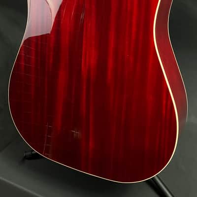 Guild D-140 Dreadnought Acoustic Guitar Cherry Sunburst Finish image 12