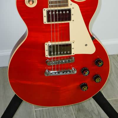 2014 Gibson USA Les Paul PEACE Peaceful Orange Electric Guitar MinETune * COLLECTORS image 3