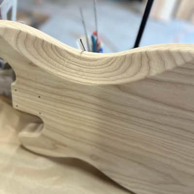 Madlad Instruments Ash PJ Precision Bass PBass Style Body (custom made with pride in north Texas) - Unfinished image 6