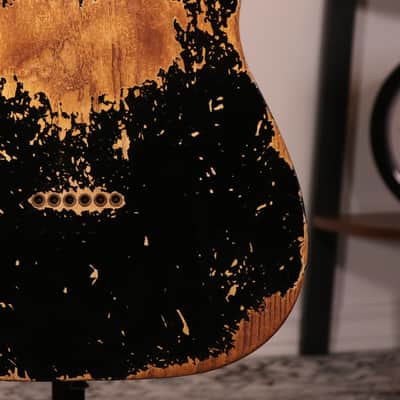 Fender Custom Shop Double Esquire 1950 Super Heavy Relic - Maple Fingerboard, Black image 12