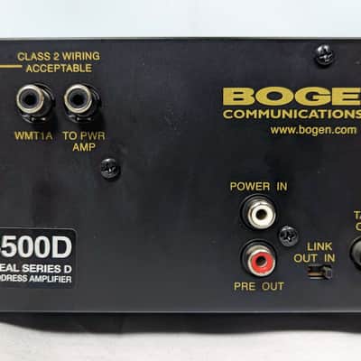 Bogen GS500D Gold Seal Series D 500W Power Amplifier with EQ image 12