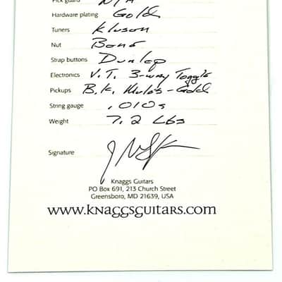 Knaggs Keya - Natural Spalt Maple - Blue Lapis Inlays - Gloss - OHSC - Call for Best Price !!! image 7