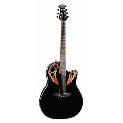 Ovation Celebrity Deluxe CC44-5 Acoustic-electric Guitar - Black (298) image 1