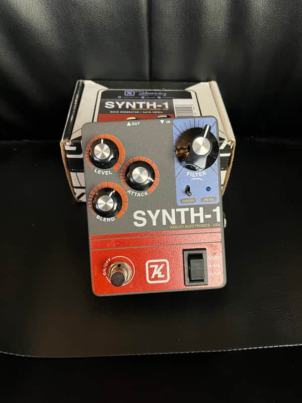 Keeley Synth 1 Reverse Attack Fuzz Wave Generator 2019 - Present - Grey / Red / Blue image 1