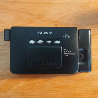 Sony WM EX 77 1991 - Sony Walkman Cassette player WM-EX 77 black working image 1