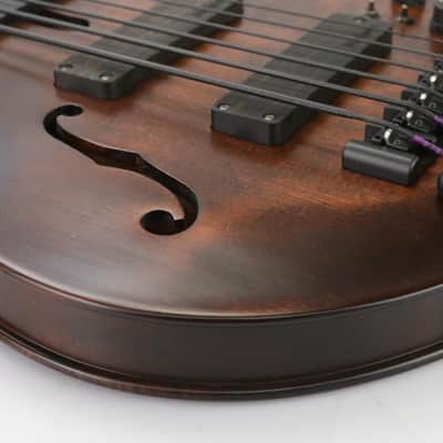 Marleaux Contra Semi-Hollowbody 6-String Electric Bass Guitar w/ Calton Case #44689 image 17