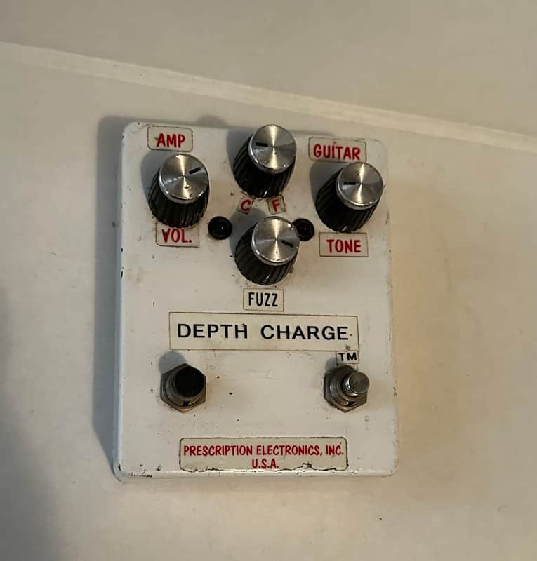 Vintage Prescription Electronics Depth Charge Bass Fuzz Pedal Super Rare!!! image 1