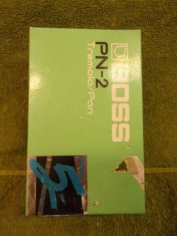 Boss Tremolo-Pan PN-2 box top only, 1990's, sea foam green, Cipollina image 1