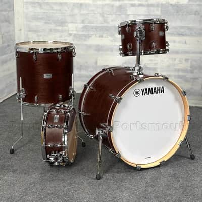 Yamaha Tour Custom Maple 4pc Drum Set 22/12/16/14 Chocolate Satin image 1