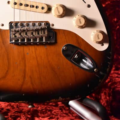 Fender Custom Shop Masterbuilt 55 heavy relic Jason Smith 2023 - Tobacco sunburst image 4