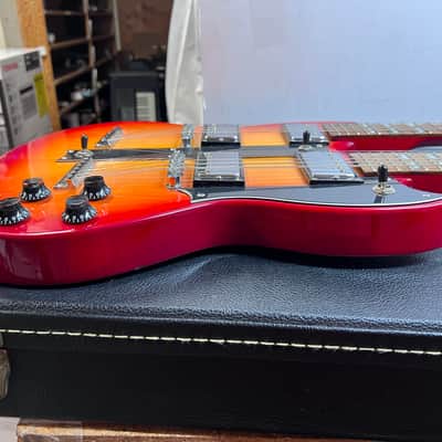 Galveston Double Neck Guitar  Cherry Red 6 string &12 string image 15