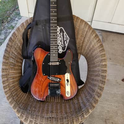 Ed Roman Headless Telecaster 1991 Transparent auburn image 1