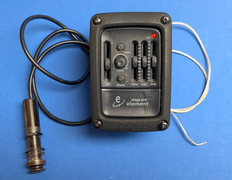 LR Baggs Stage Pro Element Pickup, Preamp, EQ with Tuner Bild 1
