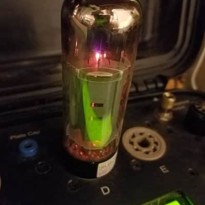 Ruby Matched Pair (2) EL34A-C 6CA7 tNOS AT1000 TESTED Vacuum Tubes Early China Power Pentode 1980-1992 image 12