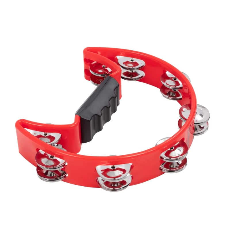 Percussion Plus Half moon Tamborine 2025 - Red image 1