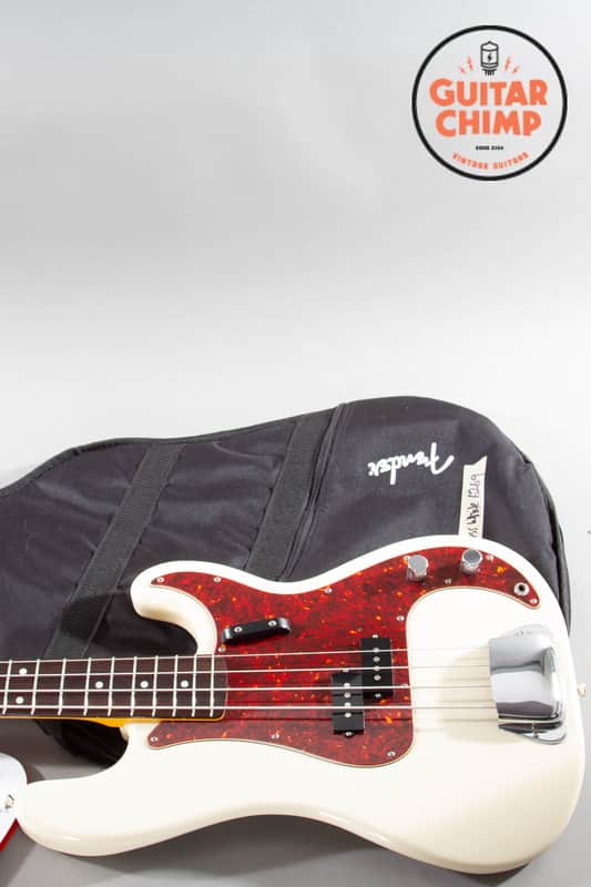 2019 Fender MIJ Japan Hama Okamoto Precision P Bass #4 Olympic White Gig Bag image 1