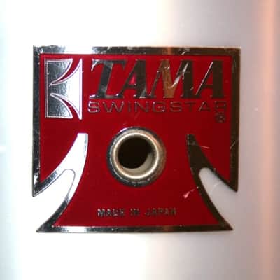 Tama Japan Swingstar Red pre serial badge 1981-1983 - Metallic white image 5