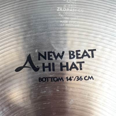 1990's A Zildjian Mixed Set 14" New Beat Hi-Hats - Natural Finish (ID-Lot-18) image 3