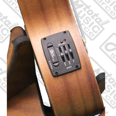 Luna Mahogany Series Maluhia Peace Acoustic-Electric Concert Ukulele W/Gigbag & PC, UKE MALU EL PC image 7
