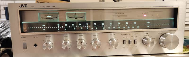 JVC JVC R-S7  vintage 1979 silver-face AM/FM stereo receiver 70s  - Silver