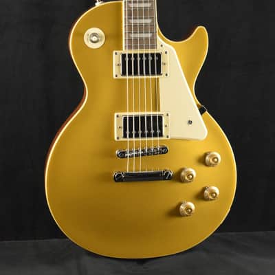 Epiphone Les Paul Standard 50s Plain Top Goldtop w/Gig Bag image 1