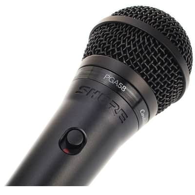 SHURE PGA58 XLR Microphone with cable image 1