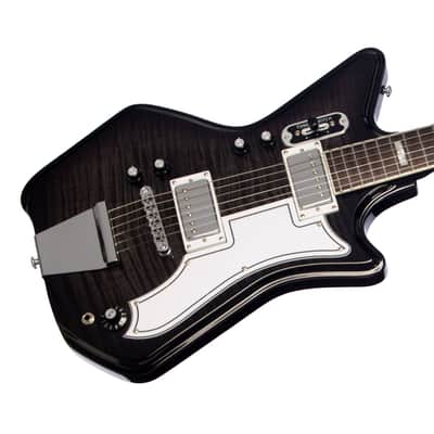 Airline Guitars Jetsons 2P FM Charcoal Flame image 3