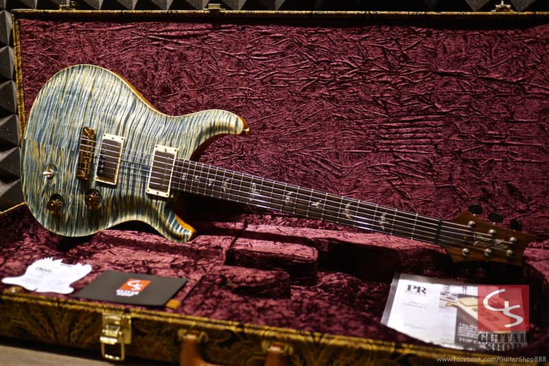 2009 PRS Modern Eagle II Faded Blue Jean, Dalbergia Rosewood Neck image 1
