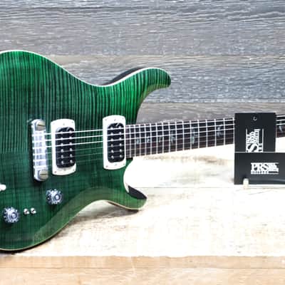 PRS SE Paul's Guitar Flame Maple Veneer Top Teal Black Electric Guitar w/Bag image 9