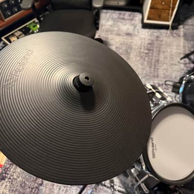 Roland VAD507 Acoustic Design Series Electronic V-Drum Kit 2022 - Present - Black *WITH* HiHat and snare stand, Kick pedal and throne! image 11