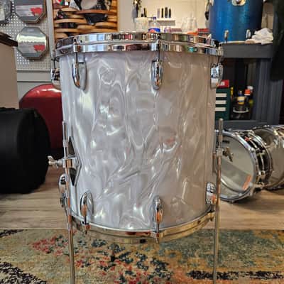 Gretsch USA Custom 20-14-12" Drum Kit - White Satin Flame - Vintage Build image 11
