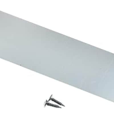 32mm Metal Blank Control Plate No Hole Aluminum Anodized Tele Control Plate for FD Telecaster Silver image 1