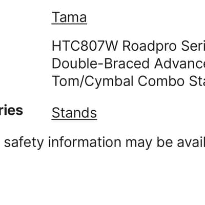 Tama Roadpro Advanced Combination Tom/Cymbal Stand Bild 10