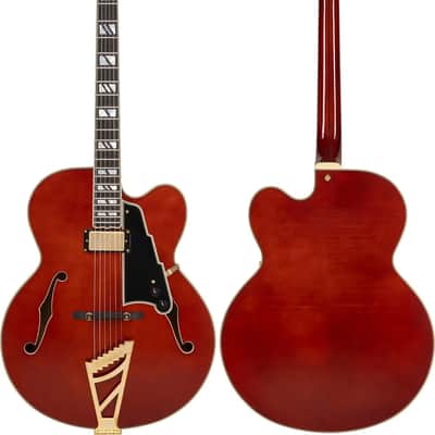 D'Angelico Excel EXL-1 Hollowbody Electric Guitar - Walnut Stain Limited Rare (already changed) image 5