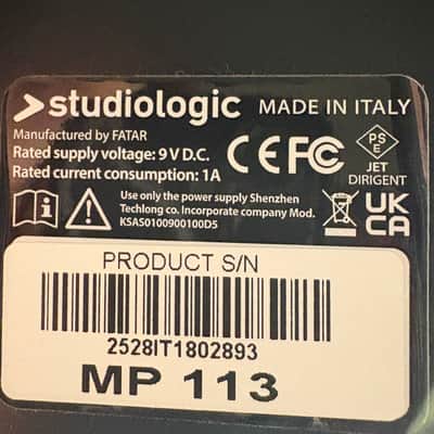 Studiologic MP-113 MIDI Foot Pedal 2018 - 2020 - Black image 2