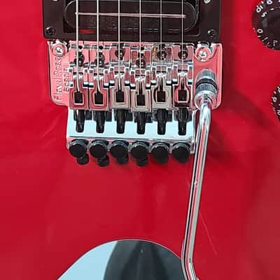Washburn Dime 332 FLOYD ROSE TM conversion, B Law L500xl, Grovers, cust paint!2005 - Red image 8