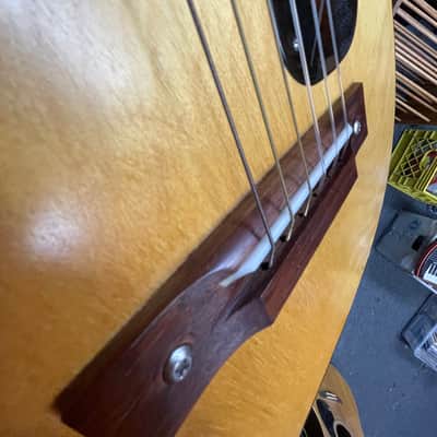 Silvertone S-69-1C  Model No. 319.12079 Made in USA w/Gig bag  - Natural image 18