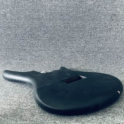Black Basswood Bass Guitar Body image 6